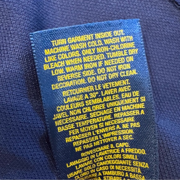 RALPH LAUREN Boys L Big Pony Polo Shirt Color Block moisture Wicking Performance - Picture 9 of 10